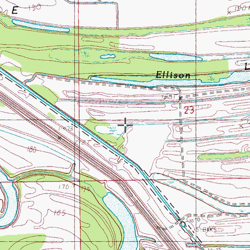 Topographic Map of Shenship Lake, AR