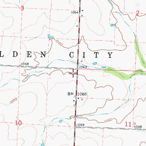 Topographic Map of Prairie Home School (historical), MO