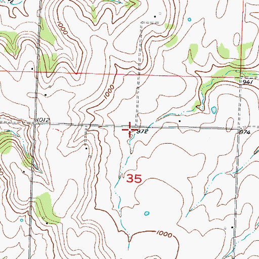 Topographic Map of Fowler School (historical), MO