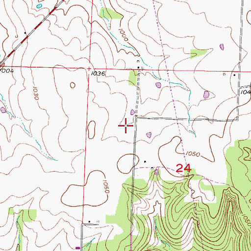 Topographic Map of Prairie View School (historical), MO