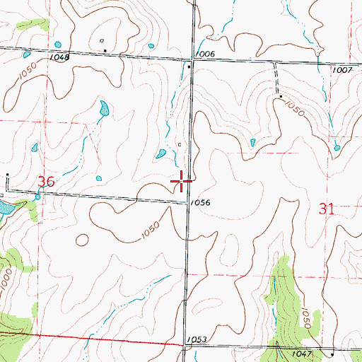 Topographic Map of Rockdale School (historical), MO