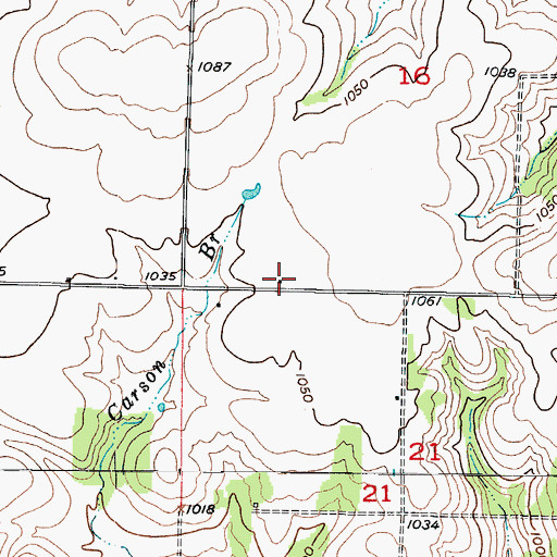 Topographic Map of Boggy Springs School (historical), MO