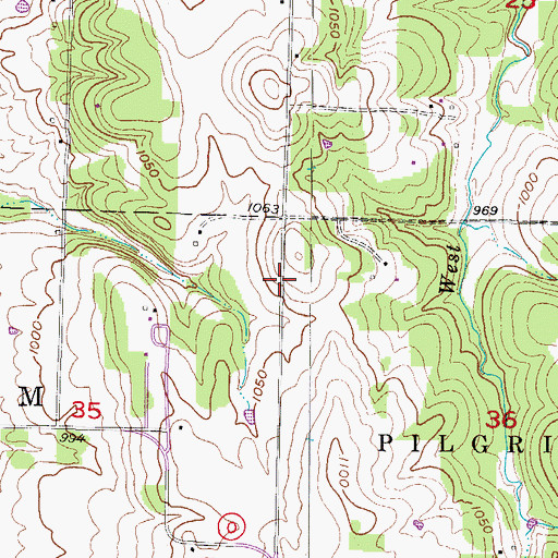 Topographic Map of Lotus School (historical), MO