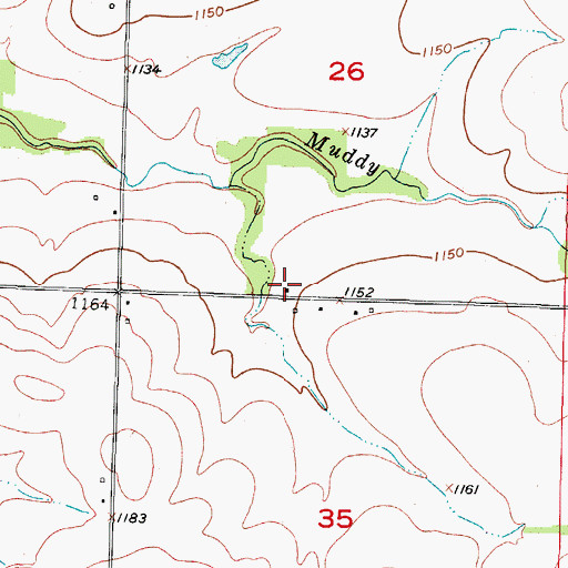 Topographic Map of Monitor School (historical), MO