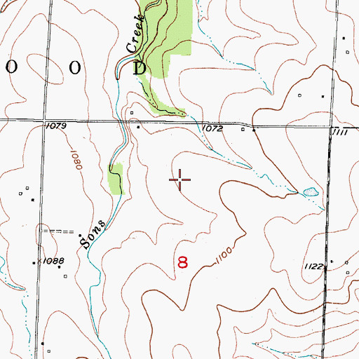 Topographic Map of Higgins School (historical), MO