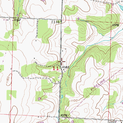Topographic Map of Henry School (historical), MO