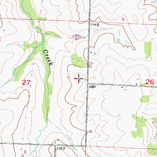 Topographic Map of Scott School (historical), MO