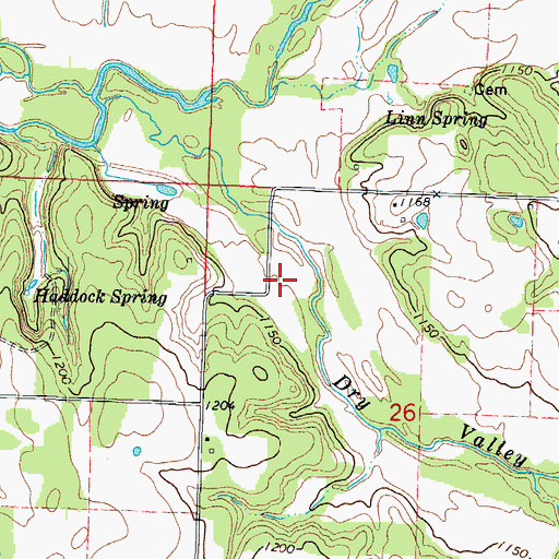 Topographic Map of Union College School (historical), MO