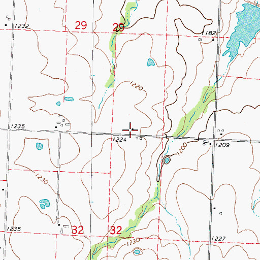 Topographic Map of Spring Valley School (historical), MO