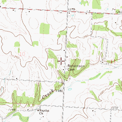 Topographic Map of Independence School (historical), MO