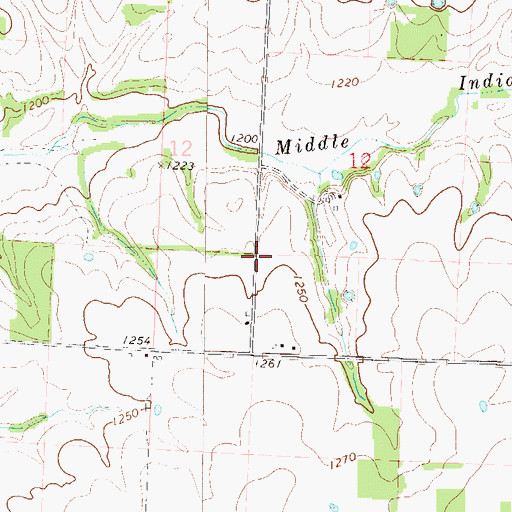 Topographic Map of Big Spring School (historical), MO