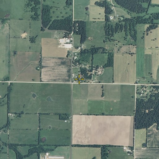 Aerial/Satellite Image of Round Grove School (historical), MO