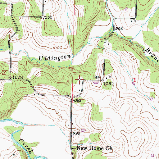 Topographic Map of Smyrna School (historical), MO