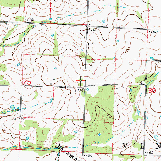 Topographic Map of Wilson Union Church (historical), MO