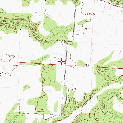 Topographic Map of Lone Dove School (historical), MO
