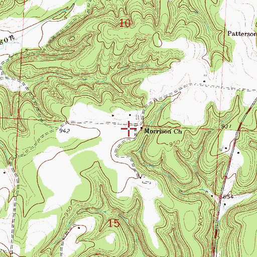 Topographic Map of Morrison School (historical), MO