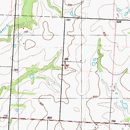 Topographic Map of Seelinger School (historical), MO