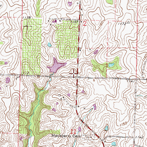 Topographic Map of Brand School (historical), MO