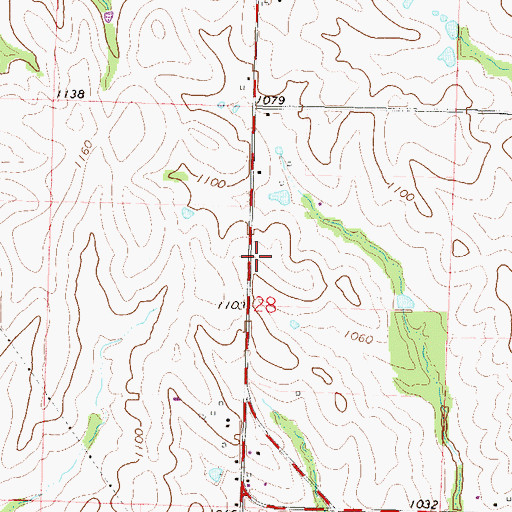 Topographic Map of Sparta School (historical), MO