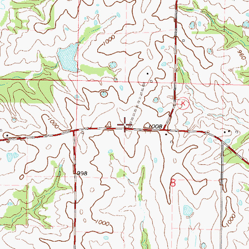 Topographic Map of Prairie Lawn School (historical), MO