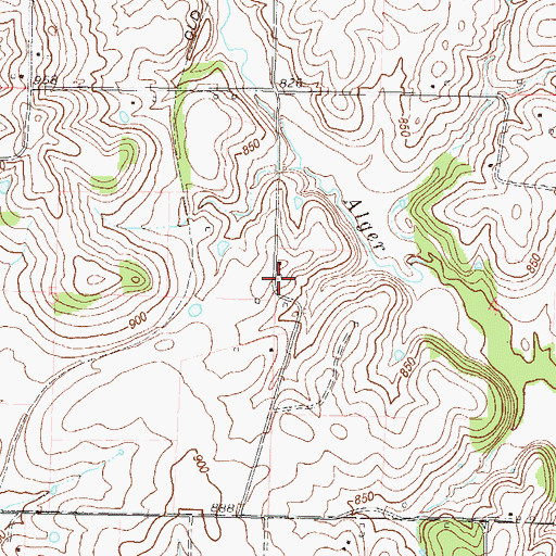 Topographic Map of Styne School, MO