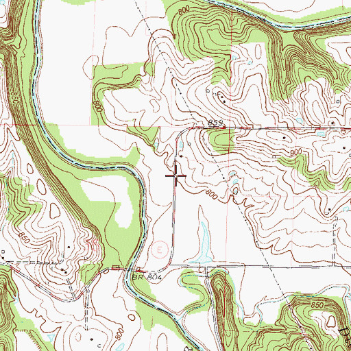 Topographic Map of Swamp School (historical), MO