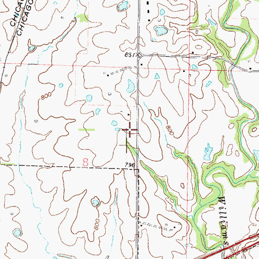 Topographic Map of Cameron School (historical), MO