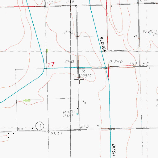 Topographic Map of Cockrum Church (historical), MO
