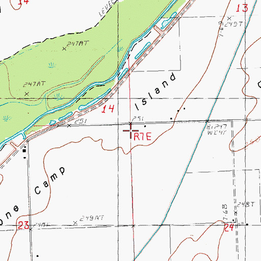Topographic Map of Bonecamp School (historical), MO