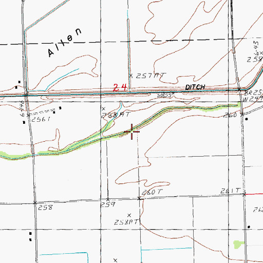 Topographic Map of Octa Church (historical), MO