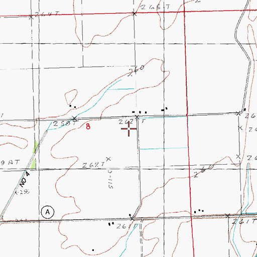 Topographic Map of Two Mile Church (historical), MO