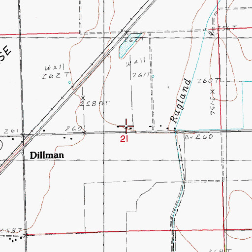 Topographic Map of Tatom Chapel (historical), MO