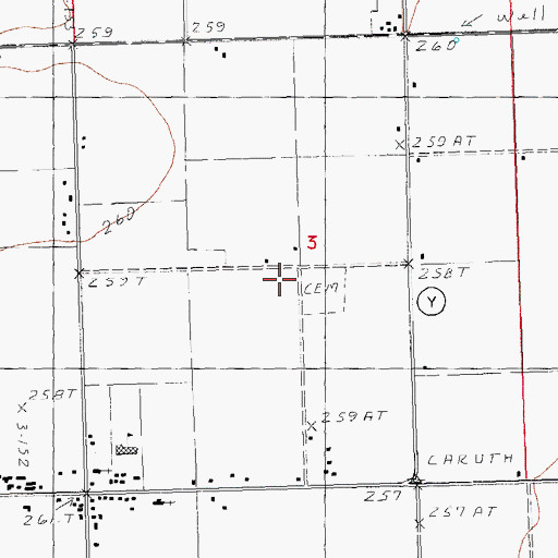 Topographic Map of Liberty Church (historical), MO