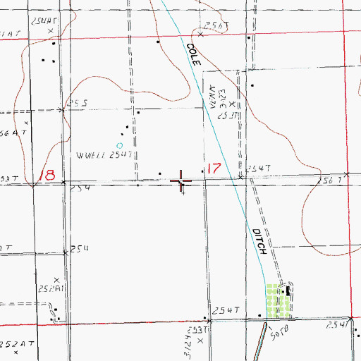 Topographic Map of Nesbit Church, MO