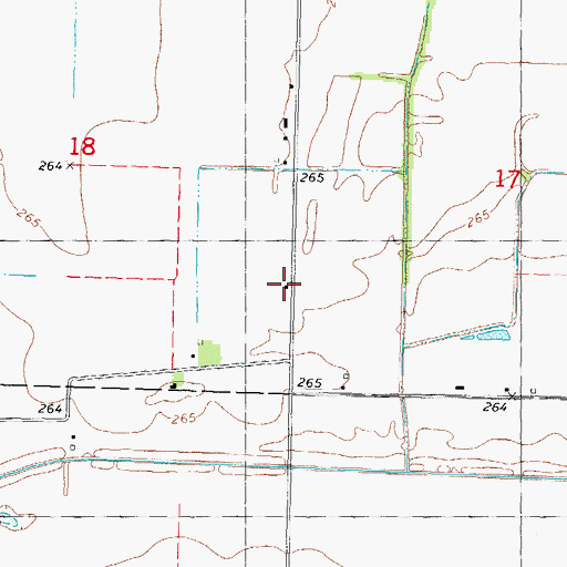 Topographic Map of Spear School (historical), MO