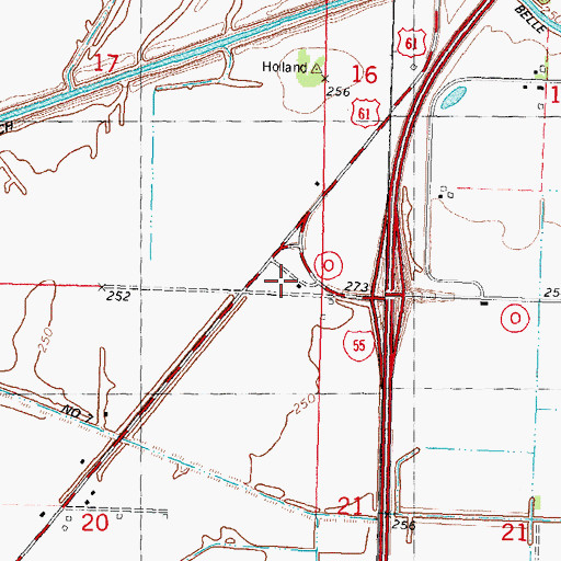 Topographic Map of Culbertson Community Center (historical), MO