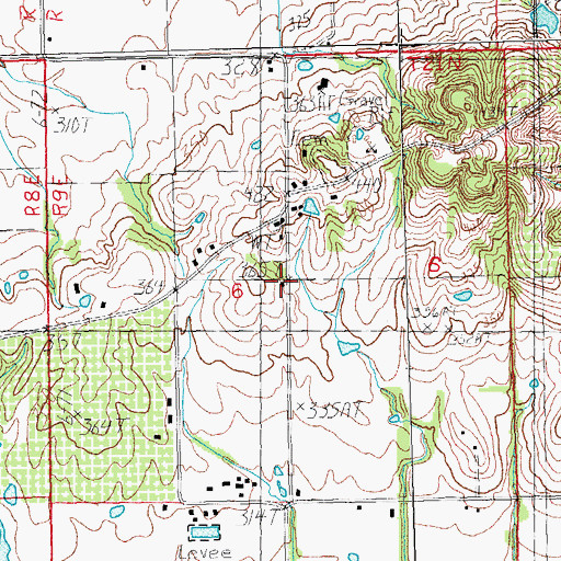 Topographic Map of Friendship Church (historical), MO