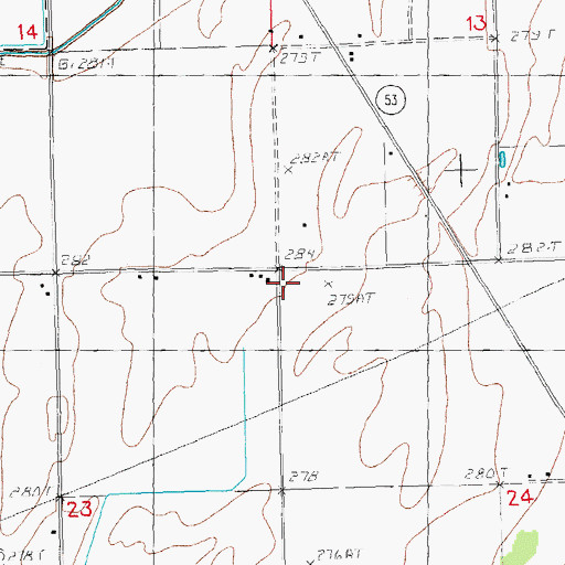 Topographic Map of Old Methodist Church (historical), MO