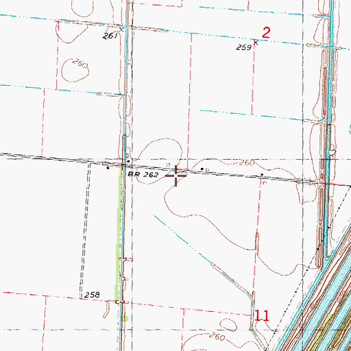 Topographic Map of North Island School (historical), MO