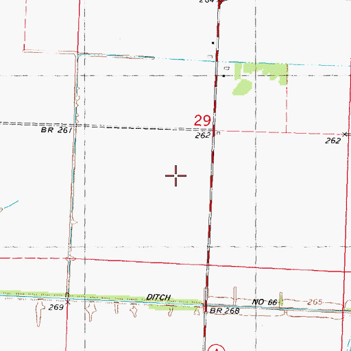 Topographic Map of Penhook School (historical), MO