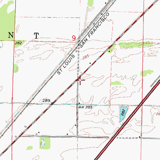 Topographic Map of Beech Grove School (historical), MO