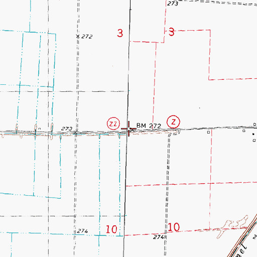 Topographic Map of Little River School, MO