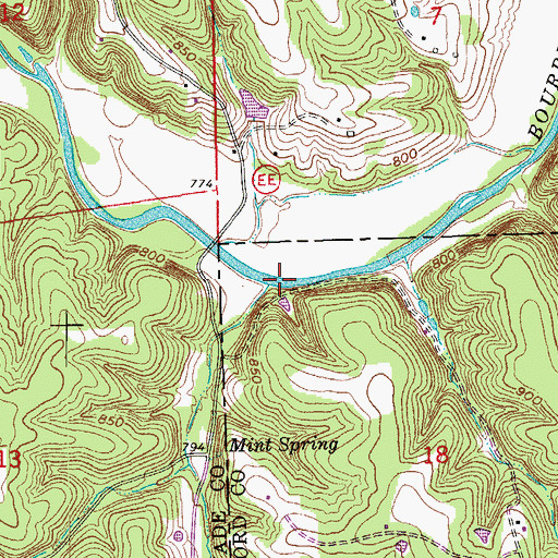 Topographic Map of Iron Ford (historical), MO