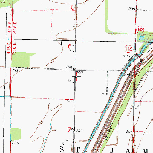 Topographic Map of Windyville School (historical), MO