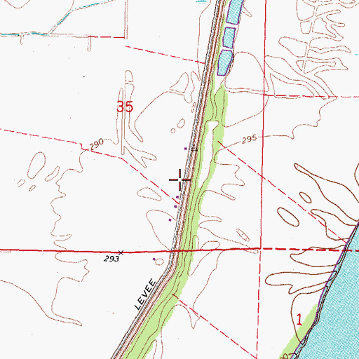 Topographic Map of Higgerson School (historical), MO