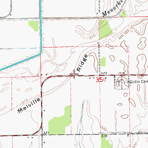 Topographic Map of Qulin School, MO