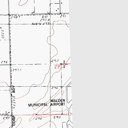 Topographic Map of Slicer School (historical), MO