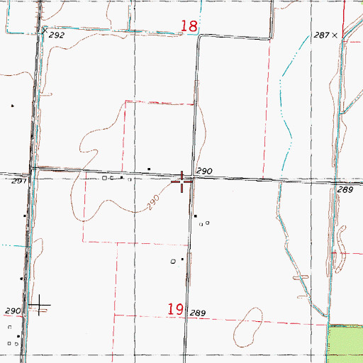 Topographic Map of Liberty Corner Church (historical), MO