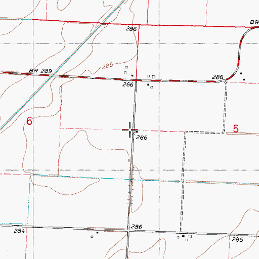 Topographic Map of Lampher Chapel (historical), MO