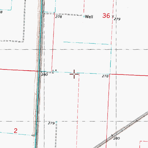 Topographic Map of Broadwater School (historical), MO